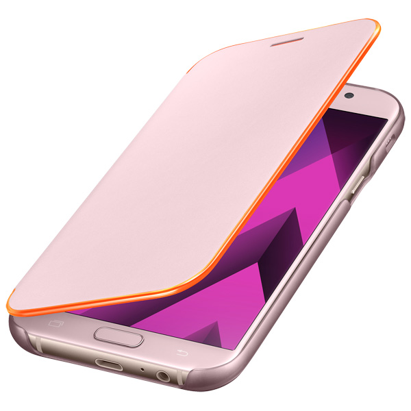Чехол Samsung A7 2017 Neon Flip Cover розовый фото