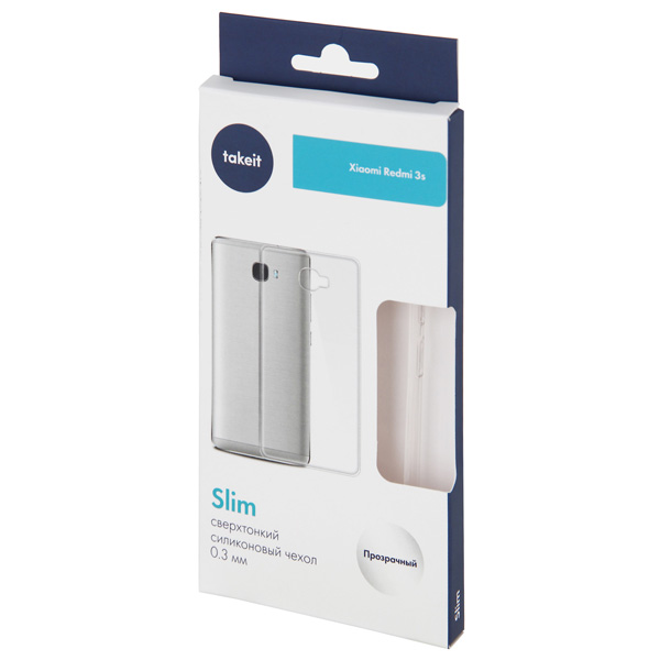 Чехол TAKE IT для Xiaomi Redmi 3S, Slim (TKTXIAREDMI3SSLIMTR)