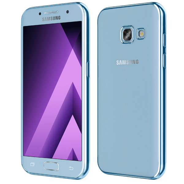 Чехол Takeit для Samsung Galaxy A3 (2017), Metal Slim, синий фото