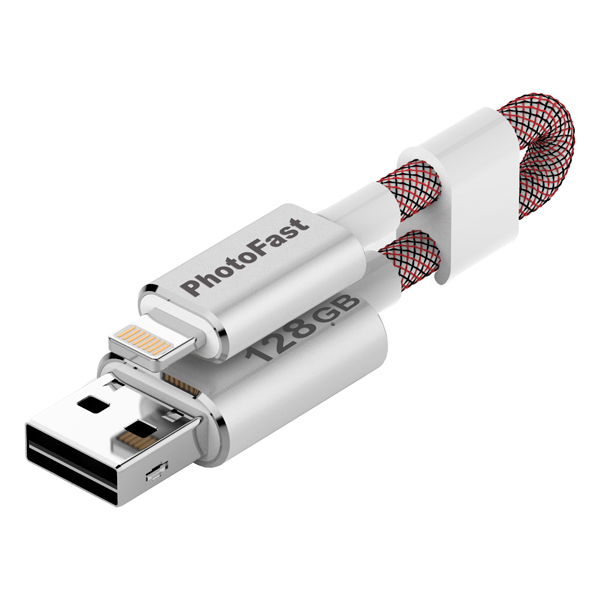 Флеш-диск для Apple PhotoFast 128GB MemoriesCable U3 G3 красный