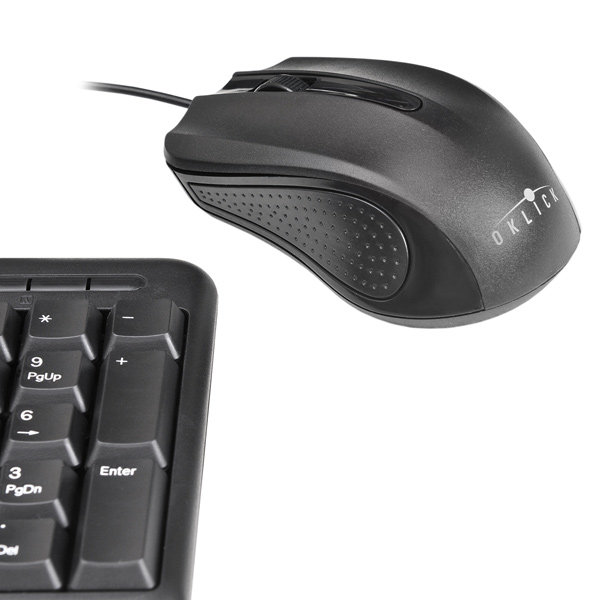 Комплект клавиатура+мышь Oklick 600M черный