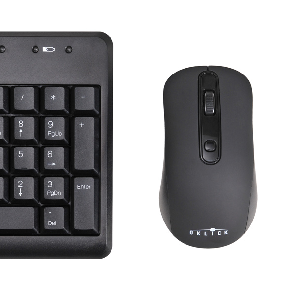 Комплект клавиатура+мышь Oklick 270M черный