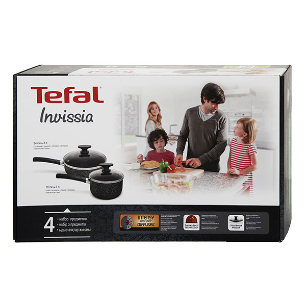 Набор посуды (антипригарное покрытие) Tefal Invissia 2шт.: 18/24см (04176810)