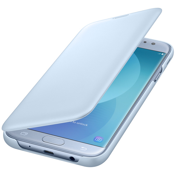 Чехол Samsung Galaxy J7 (2017) Wallet Blue (EF-WJ730CLEGRU) фото