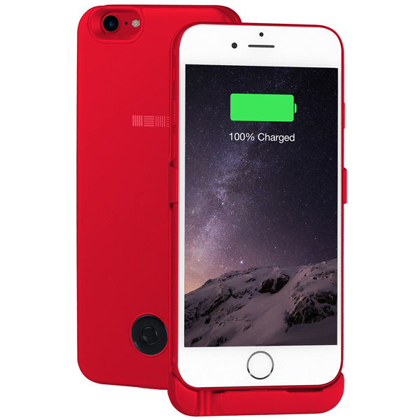 Чехол-аккумулятор InterStep для iPhone 7/6 3000мАч красный фото