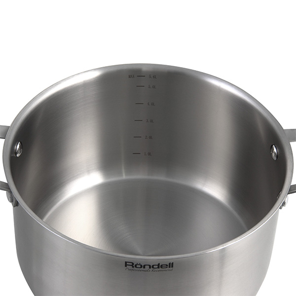 Набор кастрюль (нержавейка) Rondell Bojole RDS-823 3шт.: 1,7/3,3/5,6л
