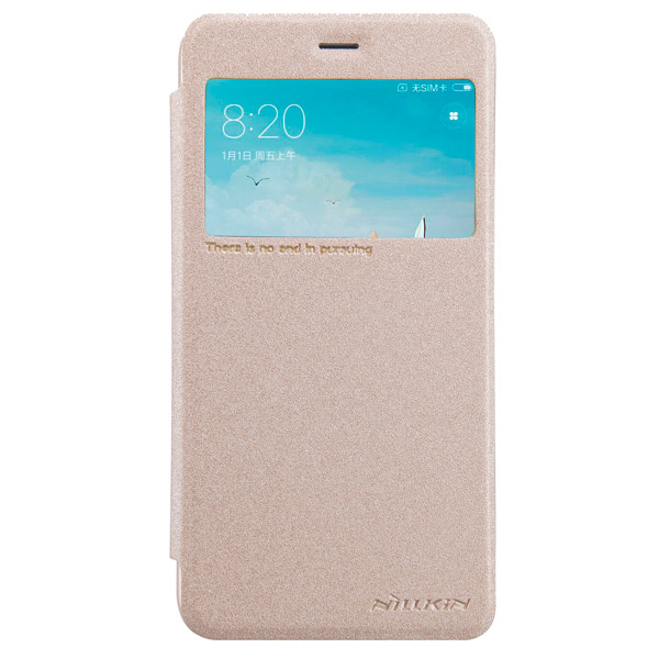 Чехол Nillkin Sparkle Leather Case для Xiaomi Redmi 4X золотой