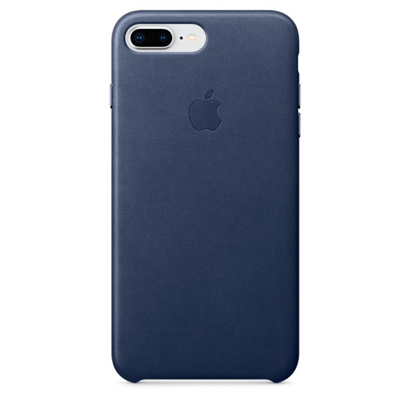 Чехол Apple iPhone 8 Plus / 7 Plus Leather полночный синий