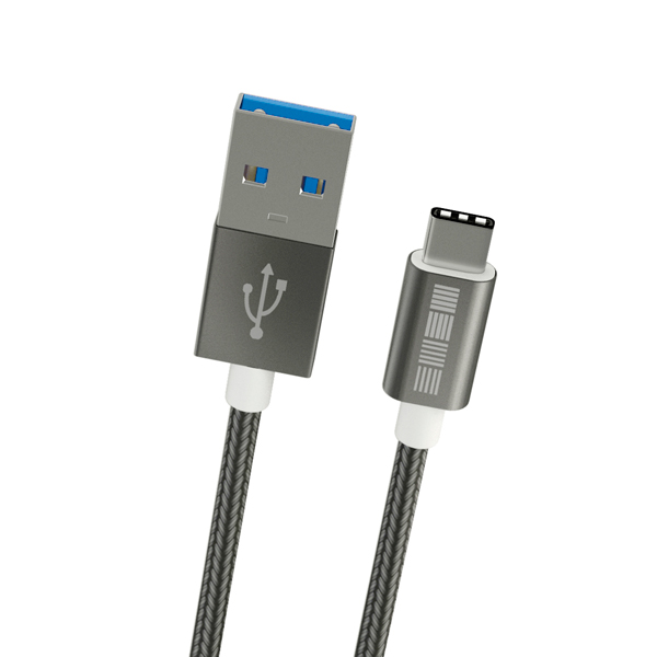 Кабель USB Type-C InterStep 3.0 нейлон 2м (IS-DC-TYPCUSNSG-200B210) фото