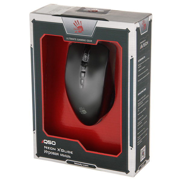 Игровая мышь A4Tech Bloody Q50 черный