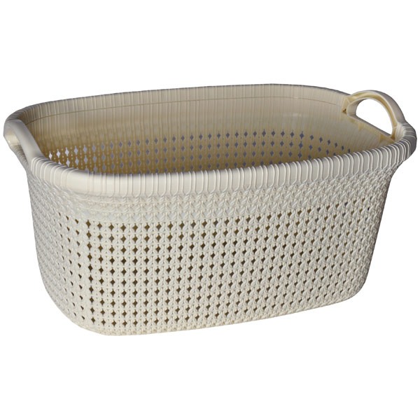 Корзина для белья Elfplast Paola 30л Beige фото