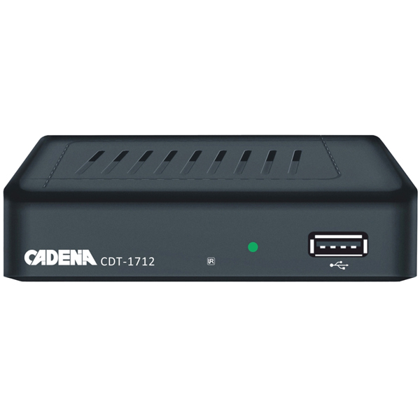 Приемник телевизионный DVB-T2 Cadena CDT-1712 фото
