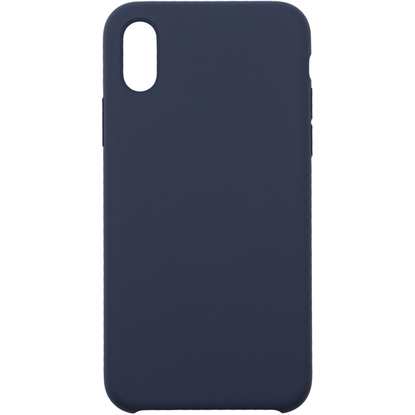 Чехол InterStep для iPhone X SOFT-T METAL ADV синий фото