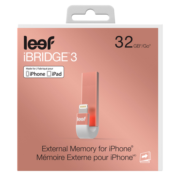 Флеш-диск для Apple Leef iBridge3 32 Гб, розовый (LIB300RW032R1)