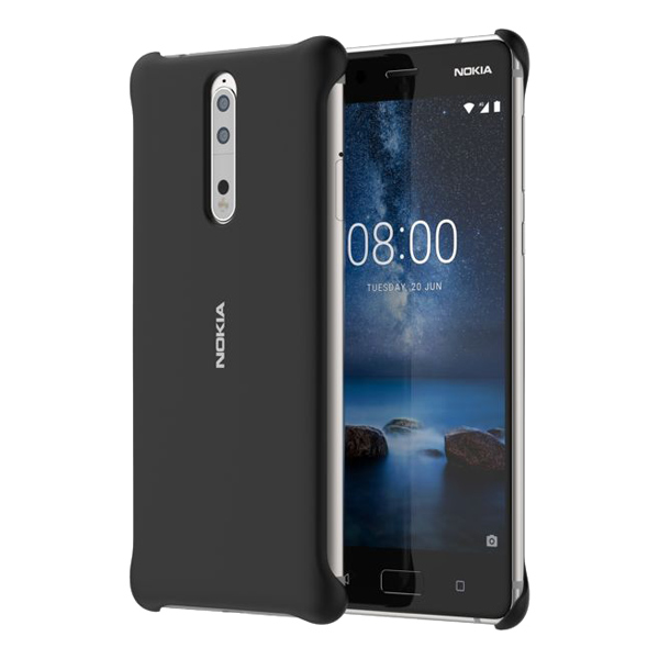 Чехол Nokia 8 Soft Touch Case Black (СC-801) фото