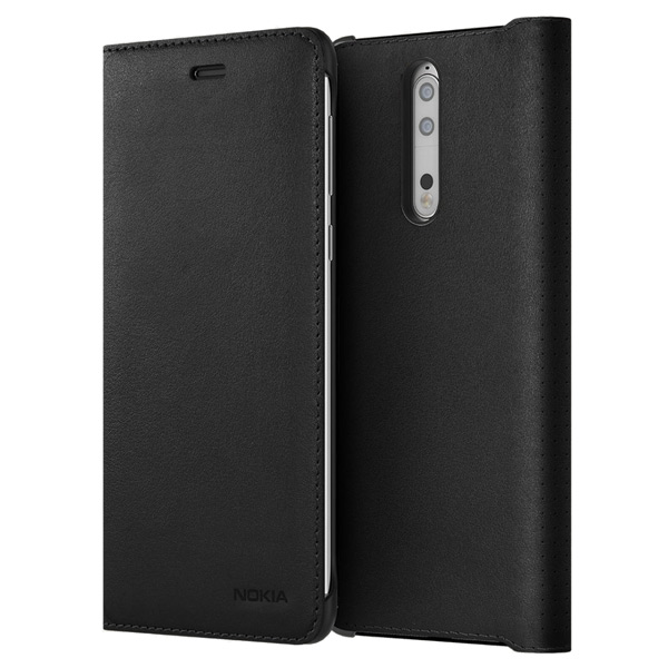 Чехол Nokia 8 Leather Flip Cover Black (СP-801) фото
