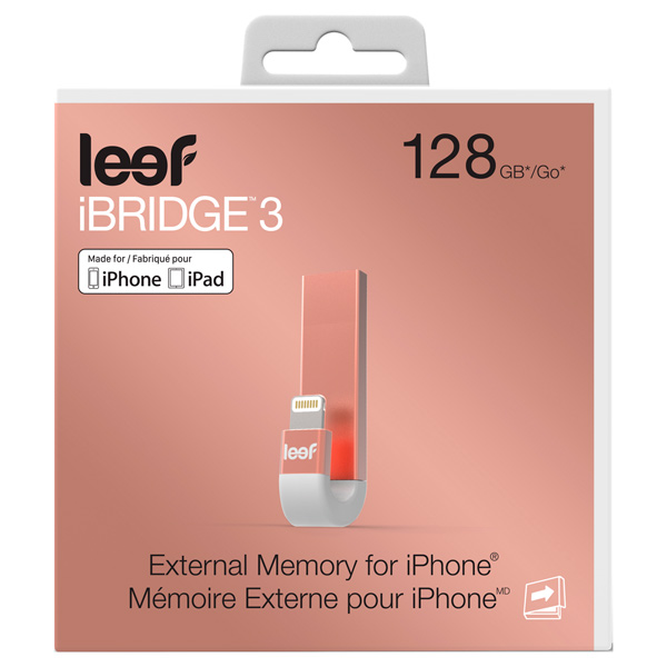 Флеш-диск для Apple Leef iBridge3 128 Гб, розовый (LIB300RW128R1)