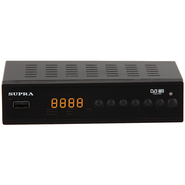 Приемник телевизионный DVB-T2 Supra SDT-101C фото