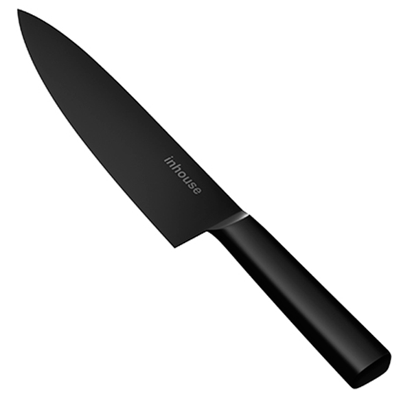 Нож Inhouse Graphite разделочный 20 см (IHGRPHTCHEF20BLK) фото