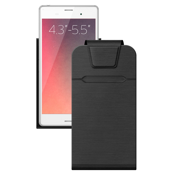 Универсальный чехол для смартфона Deppa Flip Fold M 4.3"-5.5" черный