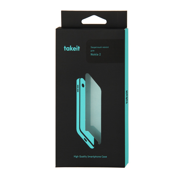 Чехол TAKE IT для Nokia 2, Slim, прозрачный (TKTNOKIA2SLIMTR)