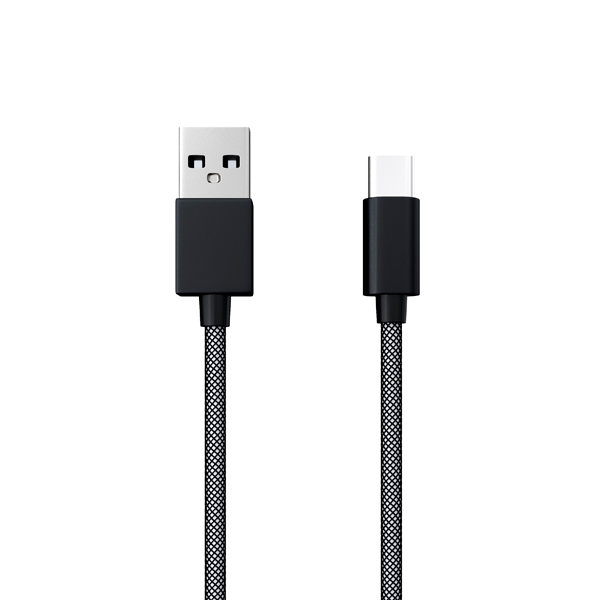 Кабель USB Type-C Red Line круглый, USB - Type-C fishnet, черный
