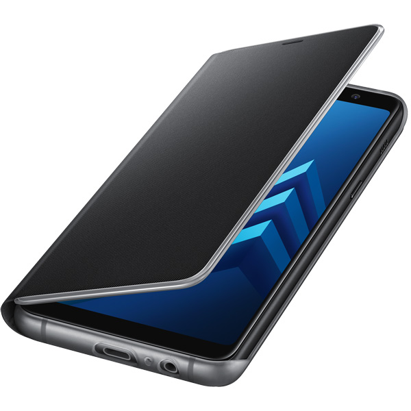 Чехол Samsung Galaxy A8+ (2018) Neon Flip Cover черный фото