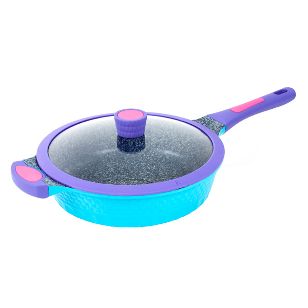 Сотейник Endever Aquarelle-283, с крышкой