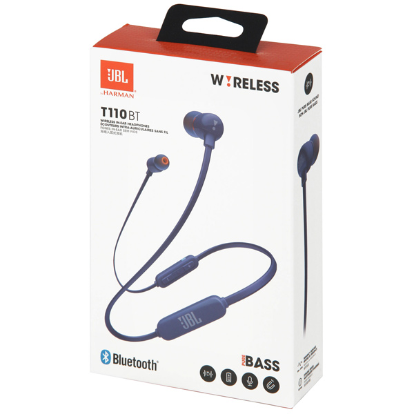 Наушники внутриканальные синийtooth JBL T110 BT синий
