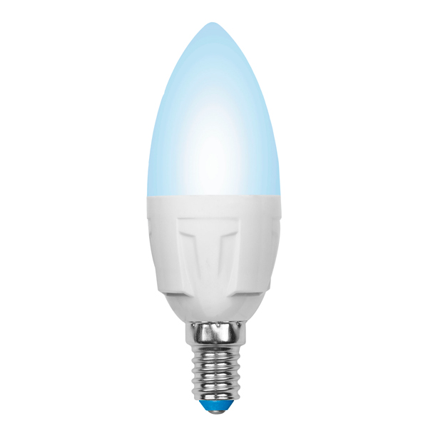 Лампа LED Uniel LED-C37 7W/NW/E14/FR PLP01WH фото