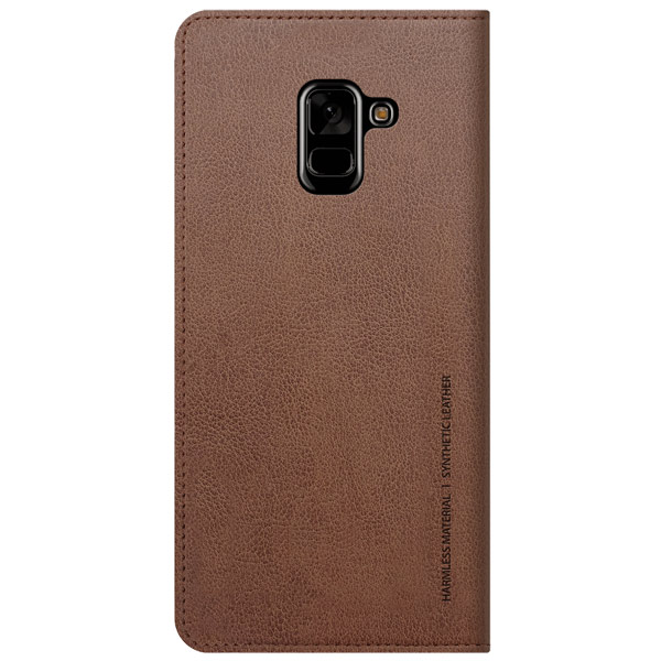 Чехол Araree Mustang Diary для Samsung A8+ (2018) Saddle коричневый