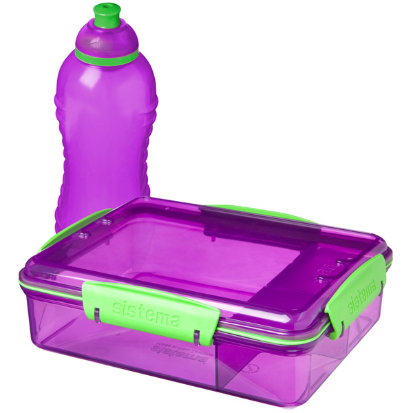 Набор контейнеров Sistema Lunch Pack 975мл Violet (41575) фото