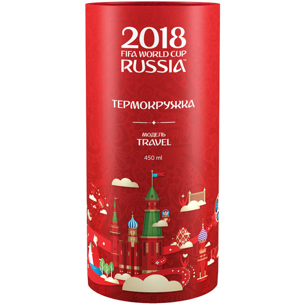 Термокружка Travel 2018 FIFA World Cup Russia 450ml Red (99070R)