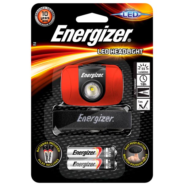 Фонарь бытовой Energizer LED Headlight 2AAA WB (E300370901)
