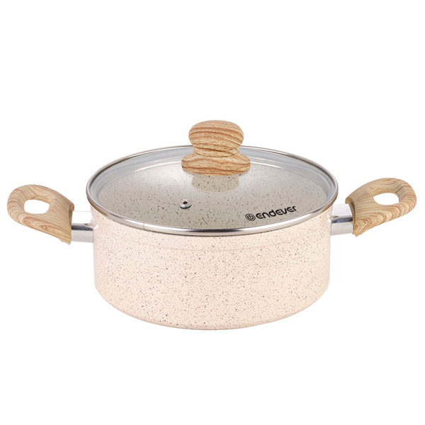 Кастрюля Endever Stone-Beige-24С фото