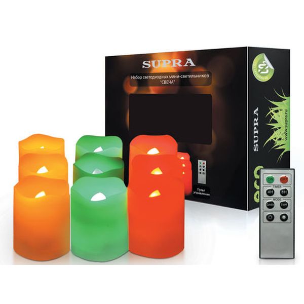 Электронная свеча LED Supra LC-9GRY фото