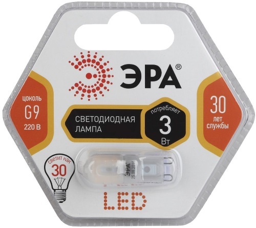 Лампа ЭРА LED SMD JCD-3W-360-827-G9