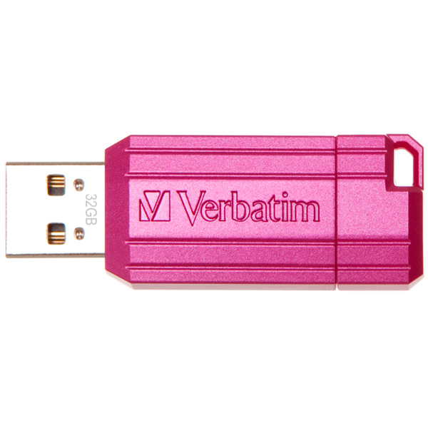 Флеш-диск Verbatim 32GB Pin Stripe Pink фото