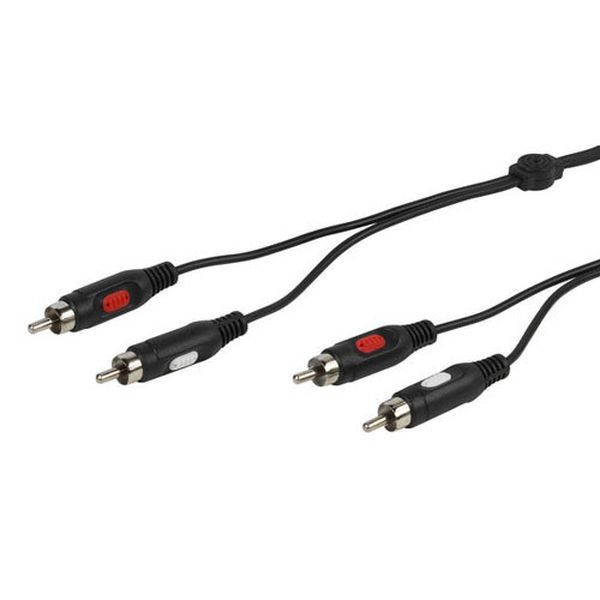 Кабель аналоговый аудио Vivanco 41012 2RCA-2RCA 1.5М