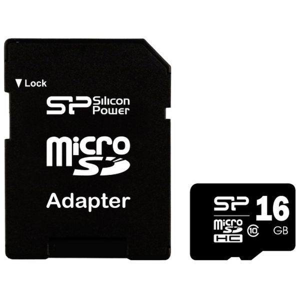 Карта памяти SD Micro Silicon Power CARD MICROSD 16GB CLASS10