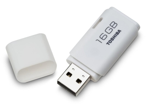 Флеш-диск Toshiba USB FD 16GB TRANSMEMORY белый