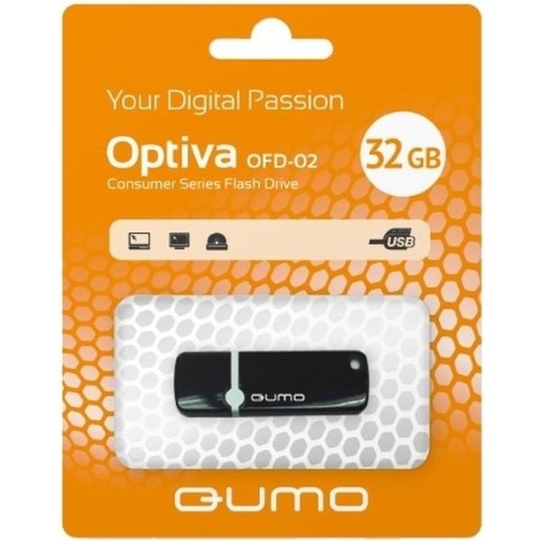 Флеш-диск Qumo UD QUMO 32GB Optiva 02 черный