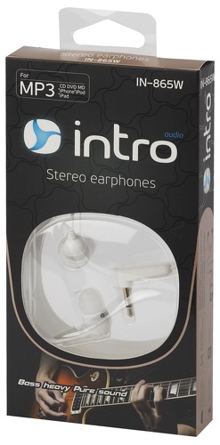 Наушники внутриканальные Intro IN-865W белый