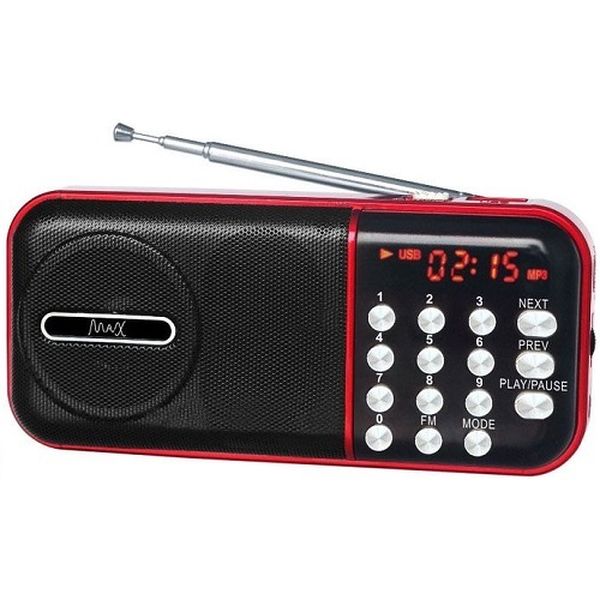 Радиоприемник MAX MR-321 Red/черный