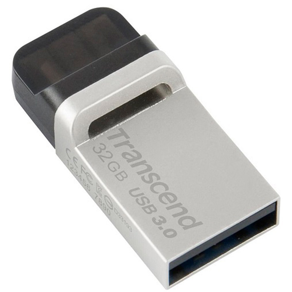 Флеш-диск Transcend 32GB JF 880 OTG Black фото