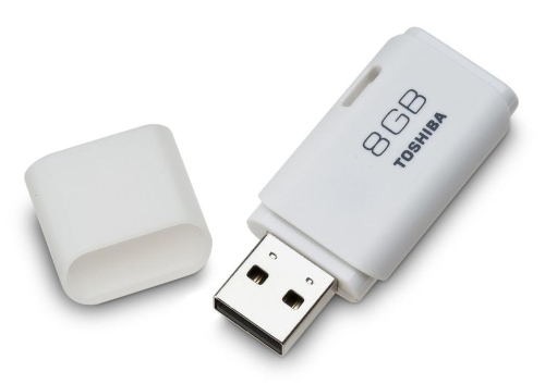 Флеш-диск Toshiba USB FD 8GB TRANSMEMORY белый