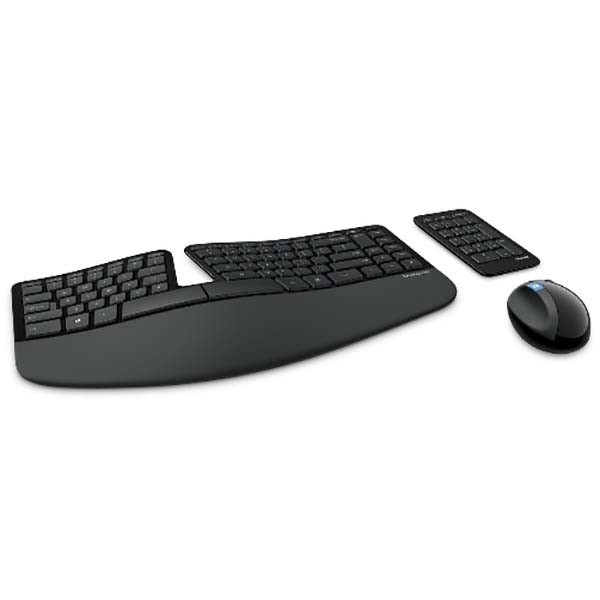 Комплект клавиатура+мышь Microsoft Wireless Desktop Sculpt Ergonomic (L5V-00017)