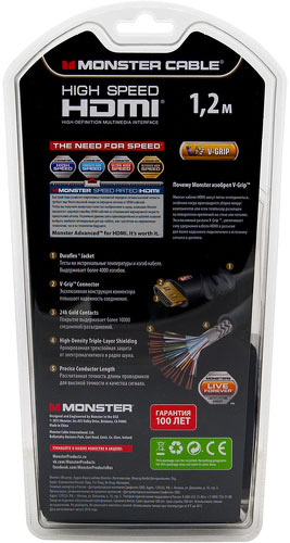 Кабель оптический (Hi-Fi) Monster 900HDX (140503) 1,2 м