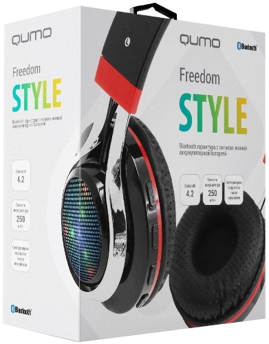 Наушники полноразмерные Qumo Freedom Style BT-0014 (21780)