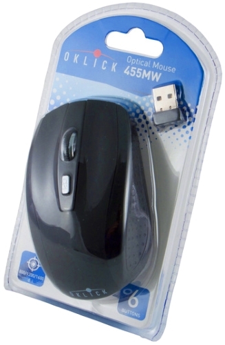 Мышь беспроводная Oklick 455MW черный